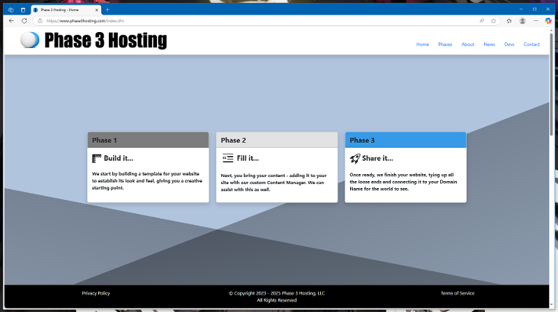 Desktop view
